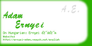 adam ernyei business card